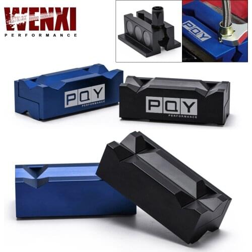 Aluminum line separator Vise Jaw Protective Inserts Magnetized For AN Fittings With Magnetic Back WX-SLV0304-01