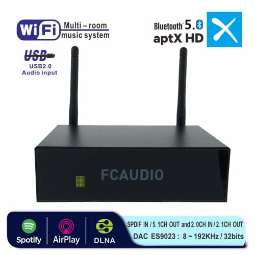 Arvin FC-WR30 WiFi & aptX HD Bluetooth 5.0 HiFi Preamplifier With ESS9023DAC AKM ADC Multiroom Airplay Tidal