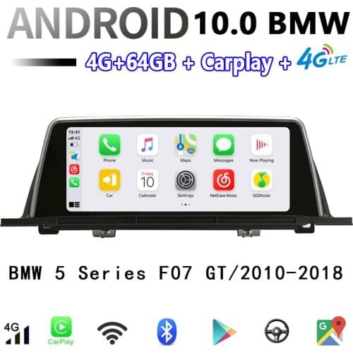 10.25 instrukcji obsługi LG ekran 8-Core Android 10.0 4G + 64G samochodowe multimedia dla BMW serii 5 F07 GT 2011-2017 CIC NBT