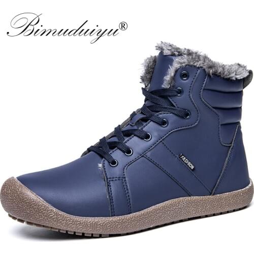 BIMUDUIYU Mens Winter Boots
