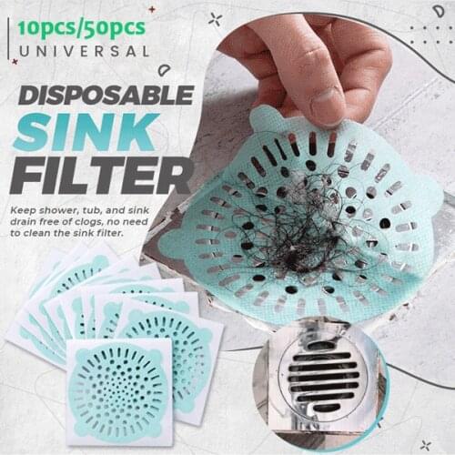 Universal Disposal Sink Strainer Bathroom Sink Filter One-Off Sink Drainer Shower Drain Hair Catcher Shower Hair Filter Strainer