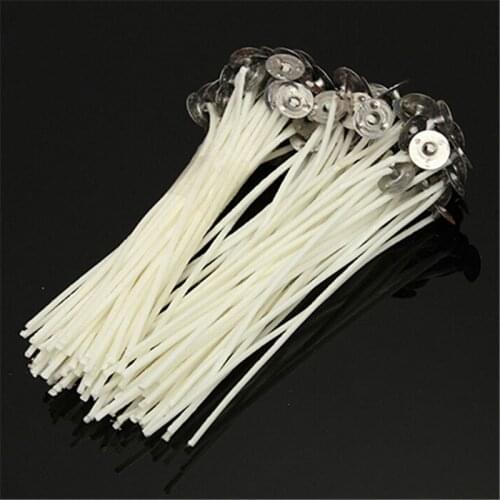 30Pcs Candle Wicks Cotton Core Waxeds Wick for Candle Making-Low-Smoke with Sustainer Non-Toxic Candle Wicks Candle Material