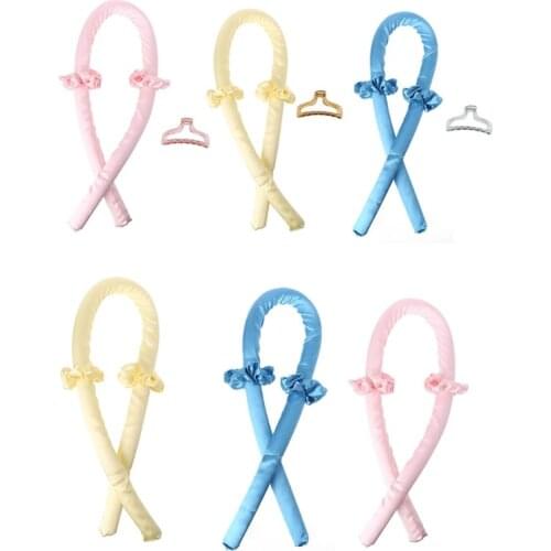 Heatless Curling Rod Headband DIY Hair Styling Tools for Long Medium Hair