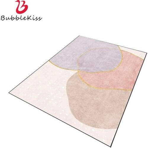 Bubble Kiss Simple Style Carpet Abstract Art Fashion Pink Rug Home Living Room Rugs Door Floor Mat Carpet Bedroom Decor Area Rug