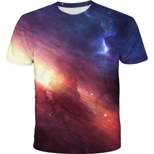 Summer 3D Printing Planet T Shirt Kids Starry Sky Fashion Streetwear Boy Girls Children Printed Harajuku T-Shirt Cool Tops Tee