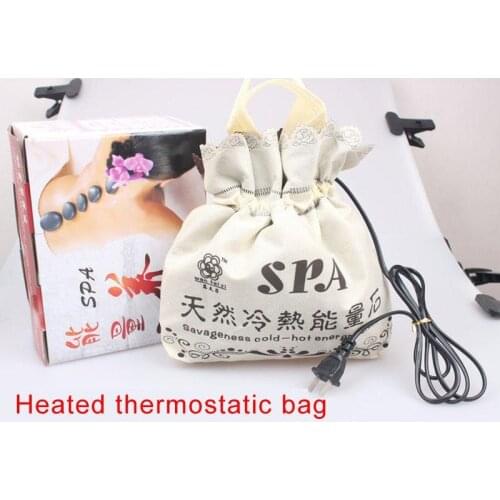 Energy acupoint magnet therapy,Stone massage Heater bag, electric heating bag for hot energy lava volcanic stone spa massage