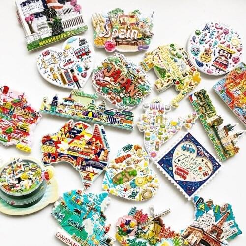 BABELEMI Canada Japan Mexico Nepal Australia Russia Thailand Washington Venice Holland Amsterdam London Fridge Magnet Souvenir