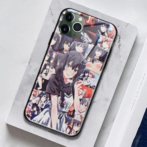 Oregairu Yukinon Yukinoshita Soft Silicone Glass for IPhone SE 6 6s 7 8 Plus X XR XS 11 12 Mini Pro Max Phone Case Cover Shell
