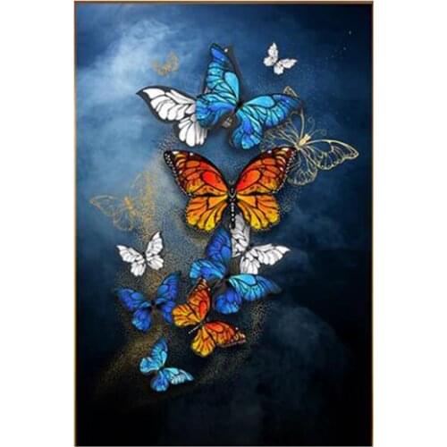 Dpsprue 5D Diy Full Square Round Stone Resin Diamond Painting Cross Stitch Animal Butterfly 3D Embroidery Diamant Mosaic Gift