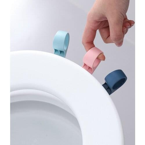 1Pcs Portable Toilet Seat LiftersToilet Lid Handle Bathroom Supplies for Household Seat Lifters Avoid Touching Cartoon Snail ABS