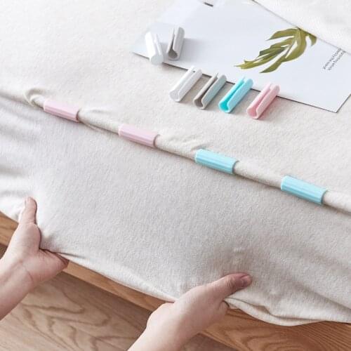 BedSheet 6/12Pcs/set Elastic Bed Sheet Strong Clip Grippers Bed Sheet Adjustable Bed Sheet Clip Bed sheet Belt Fastener Mattress