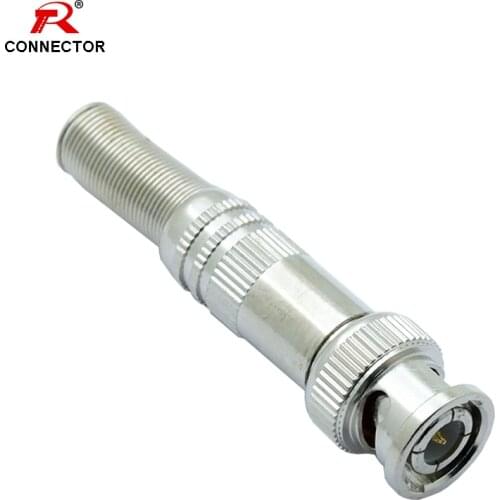 1pc BNC Connector with spring, BNC Male Plug