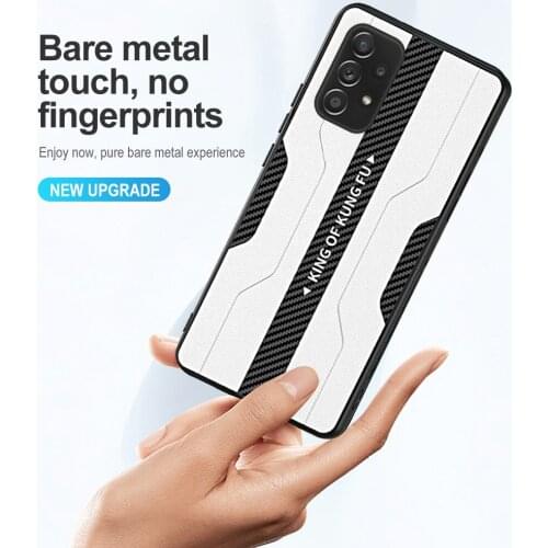 Luxury Matte Leather Case For Samsung Galaxy A52 A 52 52A 6.5" 4G 5G 2021 TPU Edge Soft Silicone Phone Protective Cover Shell