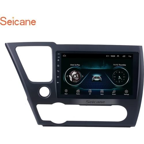 Seicane Car Multimedia Player GPS Android 8.1 2Din For 2014 2015 2016 2017 HONDA CIVIC 9 Inch Car Radio Bluetooth DVR Autoradio
