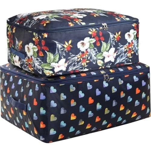Hot Color Storage Bag Folding Clothes Storage Organizer Breathable Bedding Item Packing Box Waterproof Closet Bag For Quilts