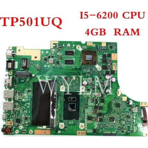 TP501UQ I5-6200CPU Laptop mainboard For ASUS TP501UB TP501UQ Notebook computer motherboard 90NB0CV0-R00020 Tested free shipping