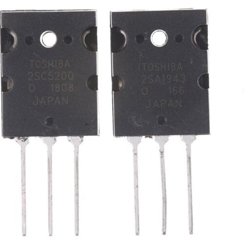2SA1943 2SC5200 TO-3PL Silicon NPN + PNP Audio Amplifier Transistor