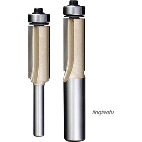 Lengthened trimming knife with bearing, woodworking double-edged knife trimming engraving machine