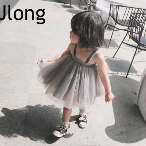 0-5T Baby Girls Dress Summer Kid Girls Dual Backless Net Yarn Princess Tutu Dress Clothes For Wedding Party Vestido Infantil