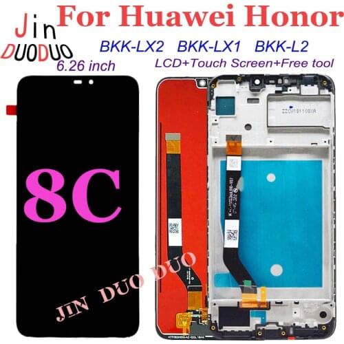 For Huawei Honor 8C LCD Touch Screen Digitizer Assembly For Honor 8C Screen BKK-LX2 BKK-LX1 BKK-L2 Replacement