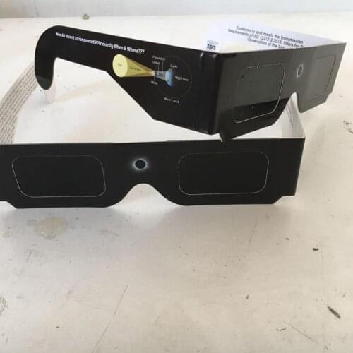 1Pcs Whiteboard Solar Paper Eclipse Glasses Total Solar Colors Random Eclipse Observation Glasses F1S1