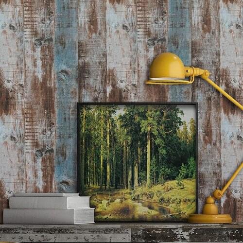 1pc Wallpaper Wood Self Adhesive Paper Removable Peel Trace Decoration Stick Interior Film No Surfaces Leave Wallpaper Home P3B8