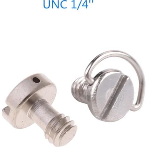 10pcs 1/4 camera screw for quick release plate 1/4 inch Folding D-Ring Adapter Tripod Monopod Quick Release Plate Camera