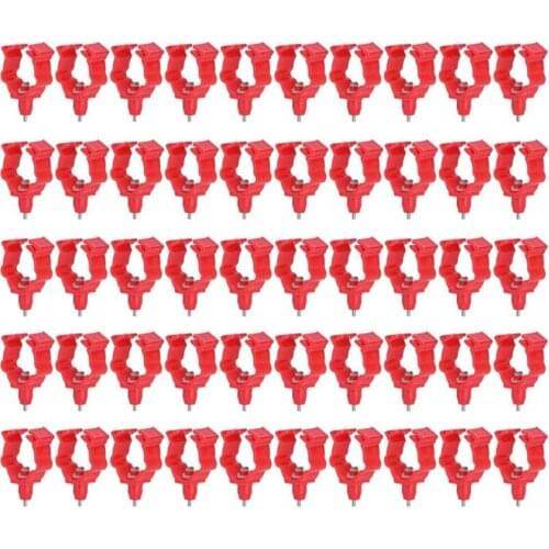 50Pcs G1/2in G3/4in Integrated Spring Drinker Poultry Drinking Nipple Chicken Farm Accessories Automatic Drinker Chicken Feeder