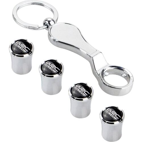 Car Exterior Accessories For WRC Logo Wheel Tire Valve Stem Caps For Suzuki Abarth Citroen Subaru Benz Fiat Hyundai Lexus Mazda
