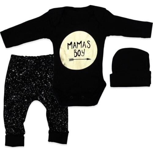 Newborn Essentials Natural 100% Cotton Baby Boy Black Hat Mamas Boy 3 Pcs 3-6 Months Free Shipping Turkey Luxury Quality