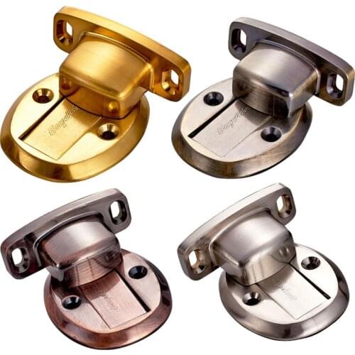 Brand New Door Stops Magnetic Door Holder Zinc Alloy Invisible Design For Bedroom Family Home Doorstop Dual Purpose Door Stopper