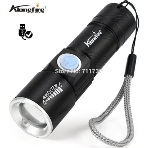 AoneFire X200 3Mode Tactical Flash Light Torch Mini Zoom Rechargeable Powerful USB LED Flashlight AC Lanterna For Outdoor Travel