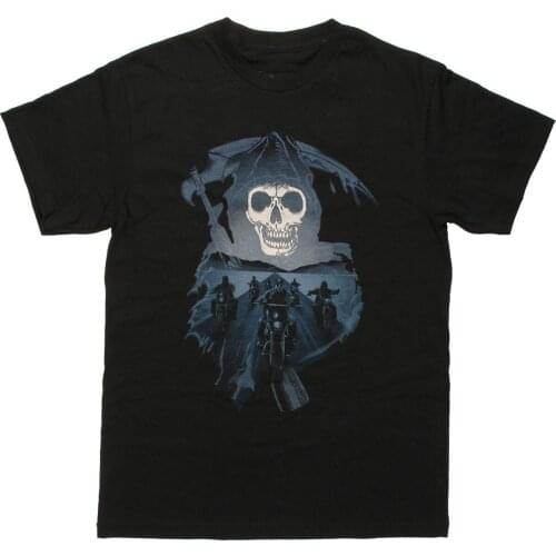 Sons of Anarchy Reaper Road Ride Motorcycle Rider T-Shirt. Summer Cotton Short Sleeve O-Neck Mens T Shirt New S-3XL
