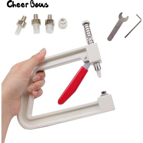 DIY Pearl Press Tools Manual Round Pearl Cap Bead Rivet Craft Setting Machine Tool for Repair Knitting Lace Hat Hair Accessories