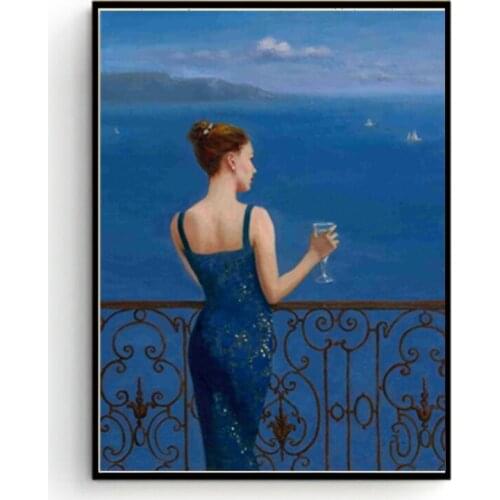 Canvas Printings Modern Oil Painting Man and Women Home Decor Living Room Poster Wall Art Oil Painting Picture Unframed