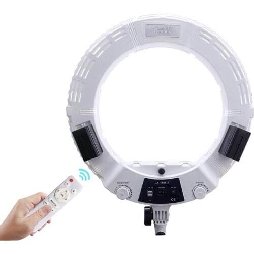 Ring Lights Lamp with Tripod Light Set Three Hot Shoes Yidoblo LX-480SII Led Video Studio Light for Phone Camera Youtube Makeup