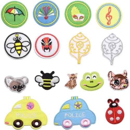 Small Mini Cloth Applique Cute Baby Childrens Clothing Decoration Sticker Denim Clothes Pants Patch Hole Cloth Sticker