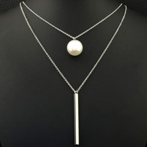 Fashion Stainless Steel Vintage Jewelry Silver And Gold Color Necklace Ball Pendant And Earrings Sets For Woman SGHLBLBB