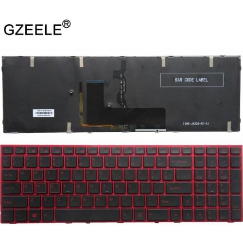 NEW US Laptop Keyboard FOR Clevo P650 P670RE3 P670RG P650RE3 P650RE6 P650RG red Keyboard US color Backlit English version