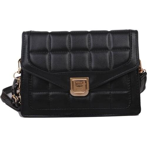 2021 New Shoulder Bag For Women Fashion Casual Women Solid Color Flap Crossbody Bag Soft Leather Women Hand Bag Women Purse