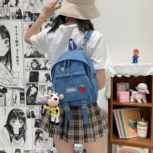 New schoolbag female Korean casual mini small backpack fashion lightweight shoulder diagonal bag small fresh travel back pack