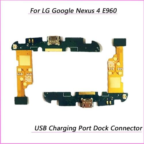 Tested New USB Flex Cable For LG Nexus 4 E960 USB Charging Port Charge Dock Jack Plug Connector Flex Cable With Microphone