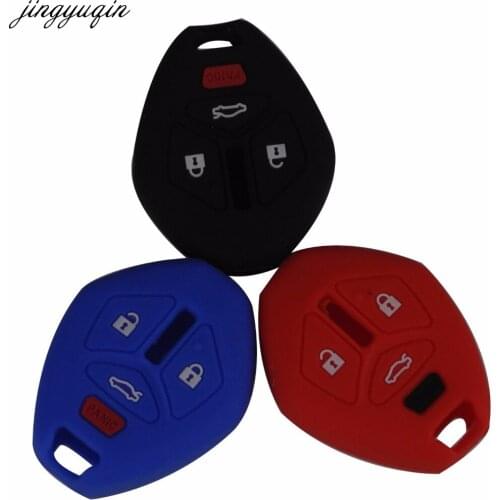 Jingyuqin Remote 3+1 Panic 4 Buttons Silicone Key Cover Case For MITSUBISHI /Eclipse / Galant /Lancer