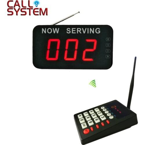 Queue Management System LED Display Receiver English Broadcast Fast Food Wireless Queuing Machine