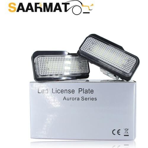 LED CANBUS No Error License Plate Light Base bulb For Mercedes-Benz W203 5D W211 W219 Car Number Plate lamp No Hyper Flash White