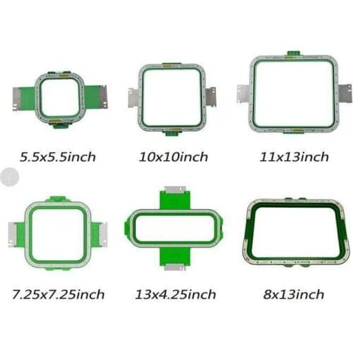 High quality 6pcs different sizes include shipping cost Tajima Embroidery mighty hoop with 355mm arm width Tajima Magnetic frame