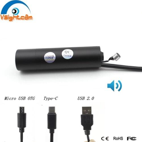 1080P 720P OTG Audio USB Camera Type C USB Mini Security Camera For Android And Machines