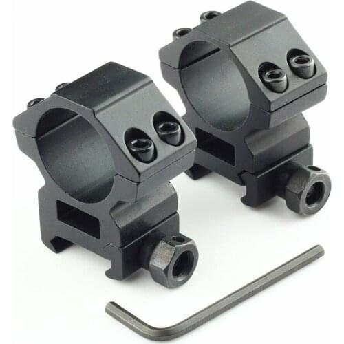 2pcs Scope Flashlight Barrel Rings D: 30mm Low Profile Mount Picatinny Rail 20mm