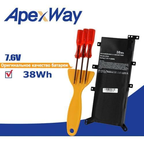 38Wh 7.6V C21N1347 Laptop Battery for Asus x554l X555 X555L X555LD X555LF X555LP X555LI X555LA X555LB X555LN 2ICP4/63/134