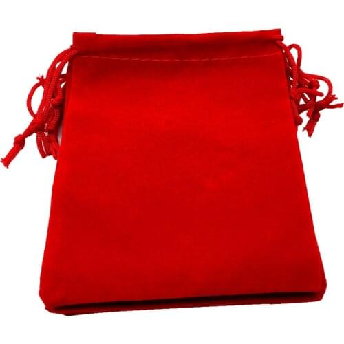 50pcs Velvet Jewelry Drawstring Pouch Wedding Party Favor Packing Gift Bags